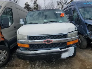 2012 Chevrolet Express Passenger 1LT with VIN 1GAZG1FA9C1195838, listed as a Copart auction lot 47020615 with 0 mi miles and Salvage Title. Bid and sale history available at carsss.com. Image 5.