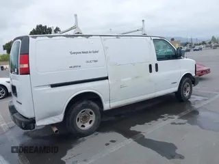 2005 Chevrolet Express Cargo Van with VIN 1GCGG25V451259439, listed as a IAAI auction lot 42117659 with 109,763 mi miles. Bid and sale history available at carsss.com. Image 4.