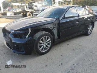 2017 Infiniti Q50 2.0t with VIN JN1CV7AP9HM641030, listed as a Copart auction lot 84625504 with 93,590 mi miles and Salvage Title. Bid and sale history available at carsss.com. Image 1.
