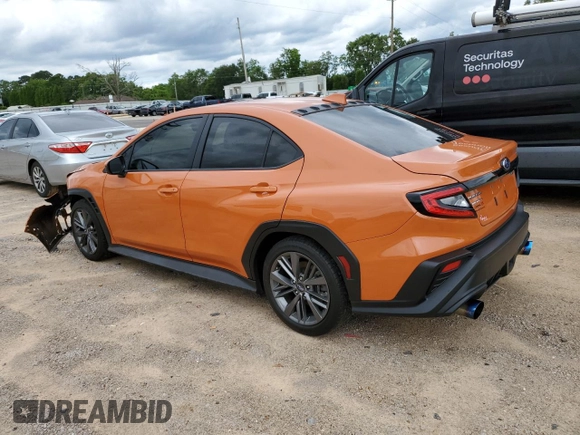 2023 Subaru WRX with VIN JF1VBAA62P9817958, listed as a Copart auction lot 56706275 with 17,717 mi miles and Salvage title. Bid and sale history available at DreamBid. Image 2.