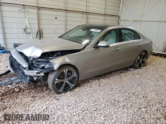 2023 Mercedes-Benz C 300 with VIN W1KAF4GB6PR094334, listed as a Copart auction lot 47819095 with Not Provided miles and Salvage Title. Bid and sale history available at carsss.com. Image 1.