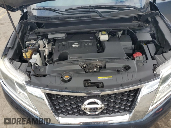 2016 Nissan Pathfinder S with VIN 5N1AR2MM8GC627181, listed as a Copart auction lot 74101424 with 92,152 mi miles and Salvage Title. Bid and sale history available at carsss.com. Image 14.