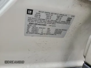 2014 GMC Terrain SLE with VIN 2GKFLWE34E6244860, listed as a Copart auction lot 50755245 with 135,227 mi miles and Salvage title. Bid and sale history available at DreamBid. Image 13.
