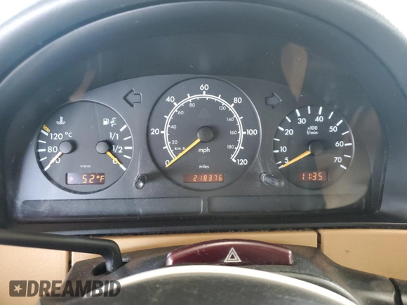 1998 Mercedes-Benz M-Class with VIN 4JGAB54E2WA037776, listed as a Copart auction lot 50512264 with 218,376 mi miles and Clean Title. Bid and sale history available at carsss.com. Image 9.