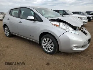 2016 Nissan LEAF S with VIN 1N4BZ0CP6GC313575, listed as a Copart auction lot 58181543 with 0 mi miles. Bid and sale history available at carsss.com. Image 4.