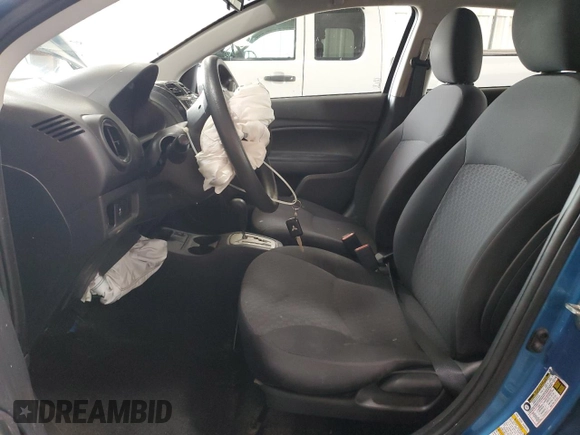 2018 Mitsubishi Mirage ES with VIN ML32A3HJ3JH014176, listed as a Copart auction lot 62278655 with 25,371 mi miles and Salvage title. Bid and sale history available at DreamBid. Image 7.
