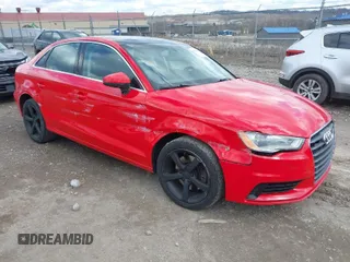 2015 Audi A3 Premium z VIN WAUBFGFF6F1105198, wystawiony jako IAAI lot #41866964 z przebiegiem 112 368 mil mil oraz . Historia ofert i sprzedaży dostępna na DreamBid. Obrazek 1.