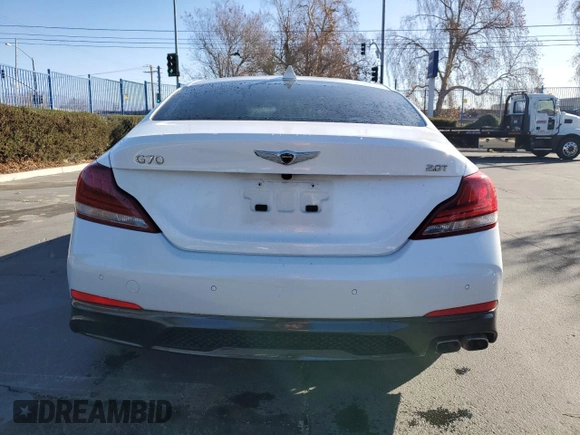 2019 Genesis G70 2.0T Advanced with VIN KMTG34LA1KU026797, listed as a Copart auction lot 89213515 with 29,777 mi miles and Salvage Title. Bid and sale history available at carsss.com. Image 6.