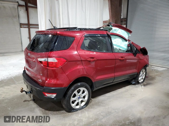 2020 Ford EcoSport SE with VIN MAJ6S3GL2LC341902, listed as a Copart auction lot 53675355 with 56,994 mi miles and Non Repairable. Bid and sale history available at carsss.com. Image 3.