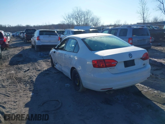 2013 Volkswagen Jetta Sedan S with VIN 3VW2K7AJ6DM310317, listed as a IAAI auction lot 41682913 with 124,775 mi miles. Bid and sale history available at carsss.com. Image 3.