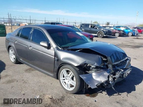 2008 Acura TL with VIN 19UUA66268A008704, listed as a IAAI auction lot 40993808 with 139,654 mi miles. Bid and sale history available at carsss.com. Image 1.