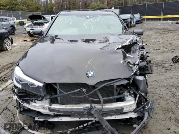 2017 BMW 7 Series 740i with VIN WBA7E2C36HG740749, listed as a Copart auction lot 39083573 with 0 mi miles. Bid and sale history available at carsss.com. Image 5.