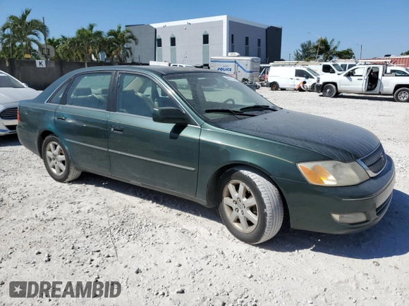 2001 Toyota Avalon XL with VIN 4T1BF28B21U116895, listed as a Copart auction lot 48507255 with 211,361 mi miles and Salvage Title. Bid and sale history available at DreamBid. Image 4.