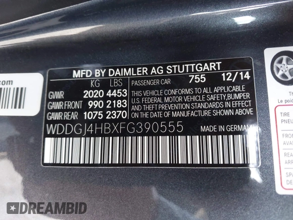 2015 Mercedes-Benz C 250 z VIN WDDGJ4HBXFG390555, wystawiony jako IAAI lot #42288436 z przebiegiem 93 665 mil mil oraz . Historia ofert i sprzedaży dostępna na DreamBid. Obrazek 9.