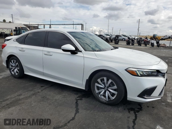 2022 Honda Civic Sedan LX with VIN 2HGFE2F2XNH522977, listed as a Copart auction lot 42727175 with 51,485 mi miles and Salvage Title. Bid and sale history available at carsss.com. Image 4.