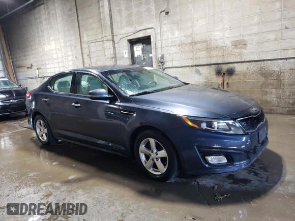 2015 Kia Optima LX with VIN KNAGM4A73F5613177, listed as a Copart auction lot 72844074 with 57,980 mi miles and Clean Title. Bid and sale history available at DreamBid. Image 4.