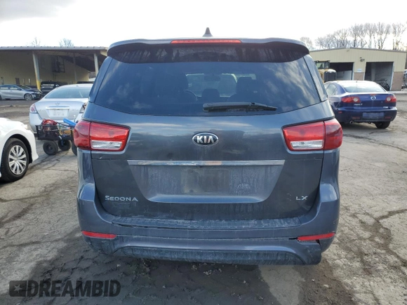 2017 Kia Sedona LX with VIN KNDMB5C15H6225939, listed as a Copart auction lot 43657155 with 151,289 mi miles and Clean Title. Bid and sale history available at carsss.com. Image 6.