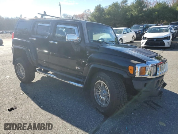 2007 Hummer H3 SUV with VIN 5GTDN13E678190035, listed as a Copart auction lot 80236004 with 229,860 mi miles and Salvage Title. Bid and sale history available at DreamBid. Image 4.