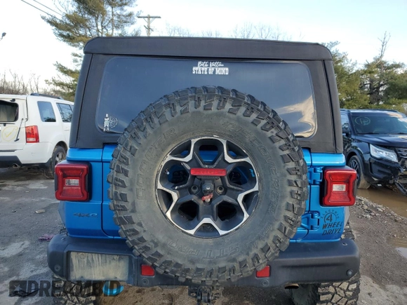 2022 Jeep Wrangler Unlimited Rubicon with VIN 1C4JJXR68NW190233, listed as a Copart auction lot 43017565 with 58,032 mi miles and Salvage title. Bid and sale history available at DreamBid. Image 6.