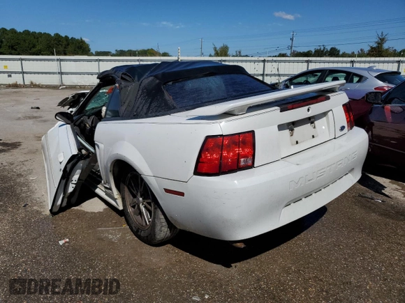 2001 Ford Mustang Deluxe with VIN 1FAFP44431F131695, listed as a Copart auction lot 74357874 with 0 mi miles and Non Repairable. Bid and sale history available at carsss.com. Image 2.