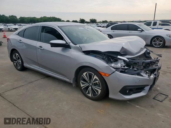 2018 Honda Civic EX-L z VIN JHMFC1F7XJX029864, wystawiony jako Copart lot #59989035 z przebiegiem 43 318 mil mil oraz Szkoda całkowita • Salvage title. Historia ofert i sprzedaży dostępna na DreamBid. Obrazek 4.