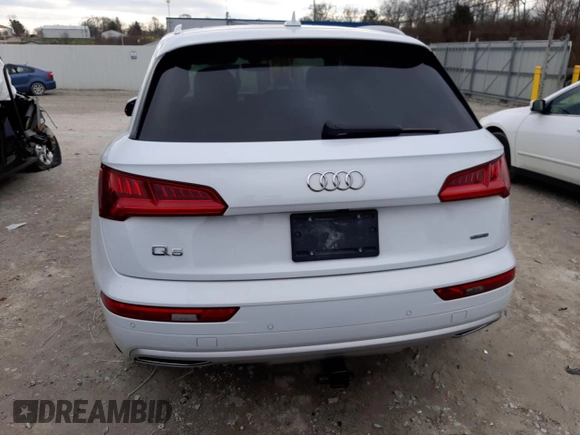 2020 Audi Q5 Premium Plus with VIN WA1BNAFY1L2059395, listed as a Copart auction lot 72979102 with 20,260 mi miles. Bid and sale history available at carsss.com. Image 6.