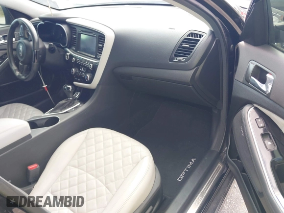 2014 Kia Optima SXL Turbo with VIN 5XXGR4A69EG348934, listed as a IAAI auction lot 42322630 with 119,171 mi miles and . Bid and sale history available at DreamBid. Image 5.