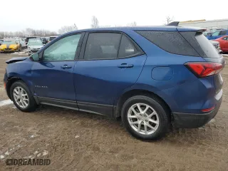 2022 Chevrolet Equinox LS with VIN 3GNAXSEV4NS231815, listed as a Copart auction lot 46831995 with 43,153 mi miles and Non Repairable. Bid and sale history available at carsss.com. Image 2.