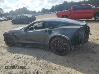 2017 Chevrolet Corvette Z06 2LZ with VIN 1G1YR2D61H5600116, listed as a Copart auction lot 76801114 with 68,965 mi miles and Salvage Title. Bid and sale history available at carsss.com. Image 2.