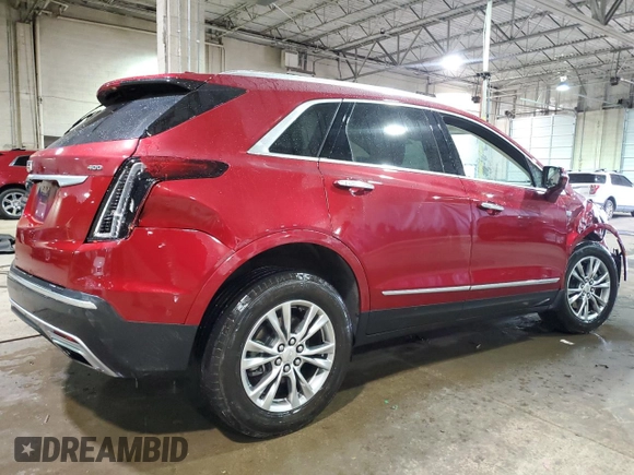 2023 Cadillac XT5 AWD Premium Luxury with VIN 1GYKNDRS6PZ137806, listed as a Copart auction lot 49639235 with 14,502 mi miles and Salvage Title. Bid and sale history available at DreamBid. Image 3.