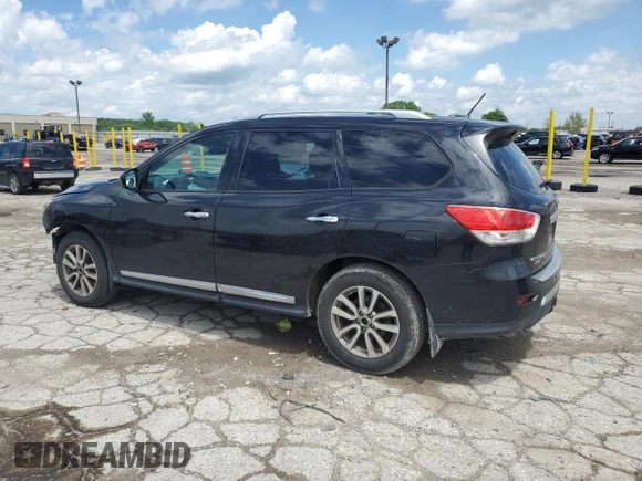 2015 Nissan Pathfinder SL with VIN 5N1AR2MMXFC676803, listed as a Copart auction lot 56932855 with 181,459 mi miles and Salvage title. Bid and sale history available at DreamBid. Image 2.