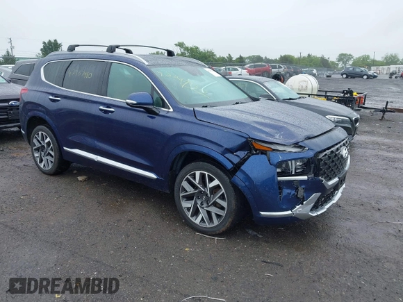 2023 Hyundai Santa Fe Calligraphy with VIN 5NMS5DAL7PH522600, listed as a IAAI auction lot 42367980 with 35,834 mi miles and . Bid and sale history available at DreamBid. Image 1.