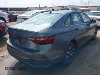 2024 Volkswagen Jetta S with VIN 3VW5M7BU6RM090197, listed as a IAAI auction lot 42724682 with 30,077 mi miles and . Bid and sale history available at DreamBid. Image 4.