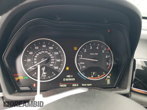2018 BMW X1 xDrive28i with VIN WBXHT3C36J5F90135, listed as a Copart auction lot 43766955 with 76,530 mi miles and Salvage Title. Bid and sale history available at carsss.com. Image 9.