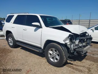 2017 Toyota 4Runner SR5 with VIN JTEBU5JR0H5433478, listed as a IAAI auction lot 41971193 with 213,972 mi miles. Bid and sale history available at carsss.com. Image 1.