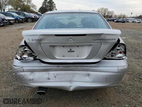 2004 Mercedes-Benz C 230 Kompressor with VIN WDBRF40J24F494739, listed as a Copart auction lot 50262755 with 140,353 mi miles and Salvage Title. Bid and sale history available at DreamBid. Image 6.