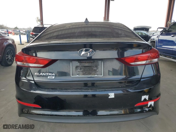 2017 Hyundai Elantra SE with VIN KMHD74LF3HU403250, listed as a Copart auction lot 48476835 with 123,669 mi miles and Clean Title. Bid and sale history available at carsss.com. Image 6.