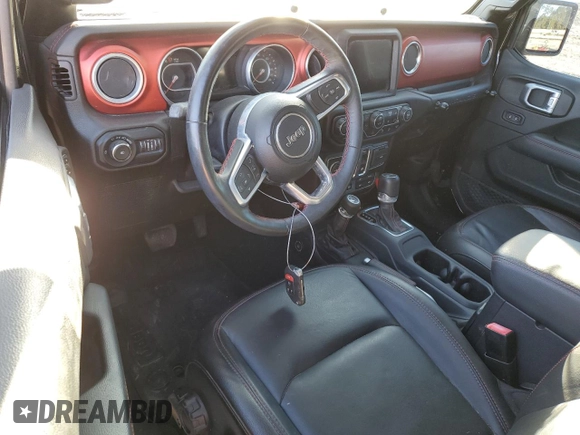 2020 Jeep Wrangler Rubicon z VIN 1C4HJXCGXLW239607, wystawiony jako Copart lot #81959434 z przebiegiem Nie podano mil oraz Szkoda całkowita • Salvage title. Historia ofert i sprzedaży dostępna na DreamBid. Obrazek 8.
