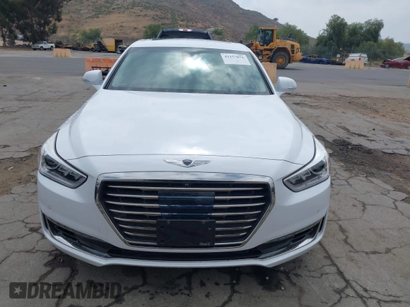 2019 Genesis G90 Premium with VIN KMTF34JA4KU061686, listed as a IAAI auction lot 42157076 with 27,359 mi miles and . Bid and sale history available at DreamBid. Image 12.