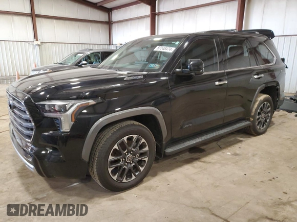 2023 Toyota Sequoia SR5 with VIN 7SVAAABA7PX018189, listed as a Copart auction lot 87248474 with 16,588 mi miles and Salvage Title. Bid and sale history available at carsss.com. Image 1.