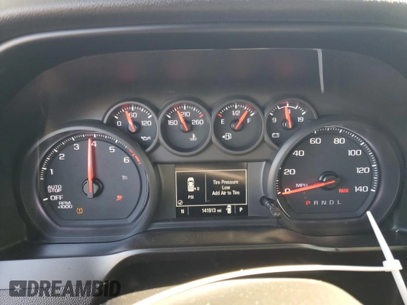 2020 Chevrolet Silverado 1500 Custom with VIN 3GCPWBEK0LG184925, listed as a Copart auction lot 46471405 with 141,913 mi miles and Salvage Title. Bid and sale history available at carsss.com. Image 9.