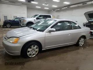 2002 Honda Civic EX with VIN 1HGEM22942L105757, listed as a Copart auction lot 51666885 with 160,333 mi miles and Clean Title. Bid and sale history available at carsss.com. Image 1.