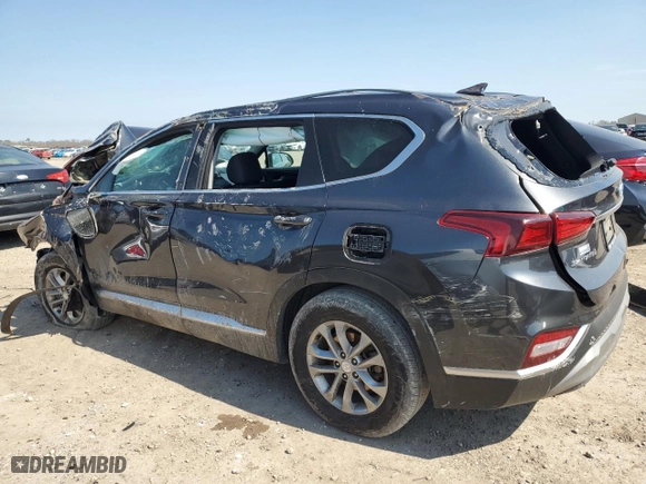 2020 Hyundai Santa Fe SEL with VIN 5NMS33ADXLH197489, listed as a Copart auction lot 47053725 with 0 mi miles and Non Repairable. Bid and sale history available at carsss.com. Image 2.