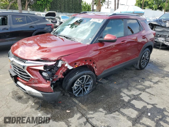 2025 Chevrolet TrailBlazer LT with VIN KL79MPSL6SB180438, listed as a Copart auction lot 54500075 with 1,608 mi miles and Clean Title. Bid and sale history available at DreamBid. Image 1.