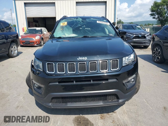2019 Jeep Compass Latitude z VIN 3C4NJDBB5KT713992, wystawiony jako Copart lot #64503495 z przebiegiem 99 097 mil mil oraz Szkoda całkowita • Salvage title. Historia ofert i sprzedaży dostępna na DreamBid. Obrazek 5.
