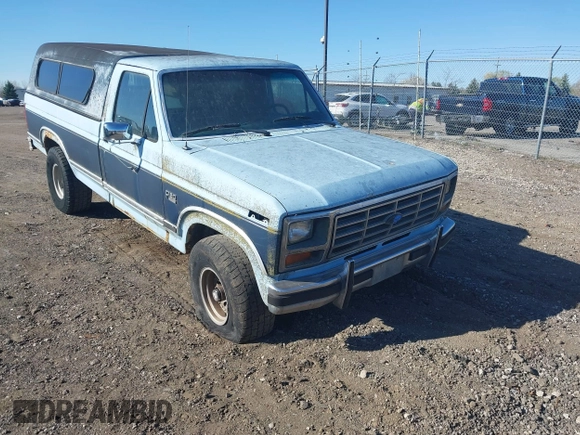 1986 Ford F-150 with VIN 1FTEF14N0GPA37633, listed as a IAAI auction lot 42084341 with 230,894 mi miles. Bid and sale history available at carsss.com. Image 1.