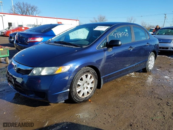 2010 Honda Civic Sdn DX-VP with VIN 19XFA1F35AE036161, listed as a IAAI auction lot 41840760 with 126,692 mi miles. Bid and sale history available at carsss.com. Image 2.