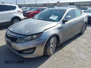 2013 Kia Optima SX with VIN 5XXGR4A63DG231400, listed as a IAAI auction lot 42518098 with 168,364 mi miles and . Bid and sale history available at DreamBid. Image 2.