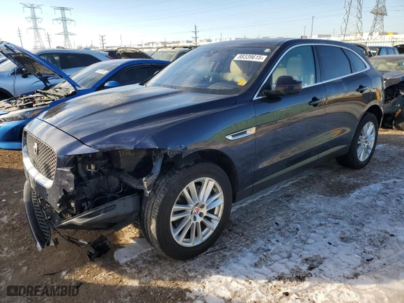 2017 Jaguar F-PACE 35t Prestige with VIN SADCK2BV8HA898384, listed as a Copart auction lot 88339615 with 67,911 mi miles and Salvage Title. Bid and sale history available at carsss.com. Image 1.