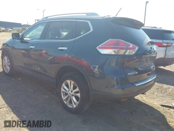 2015 Nissan Rogue SL with VIN 5N1AT2MV1FC852888, listed as a IAAI auction lot 40270127 with 132,354 mi miles and . Bid and sale history available at carsss.com. Image 3.